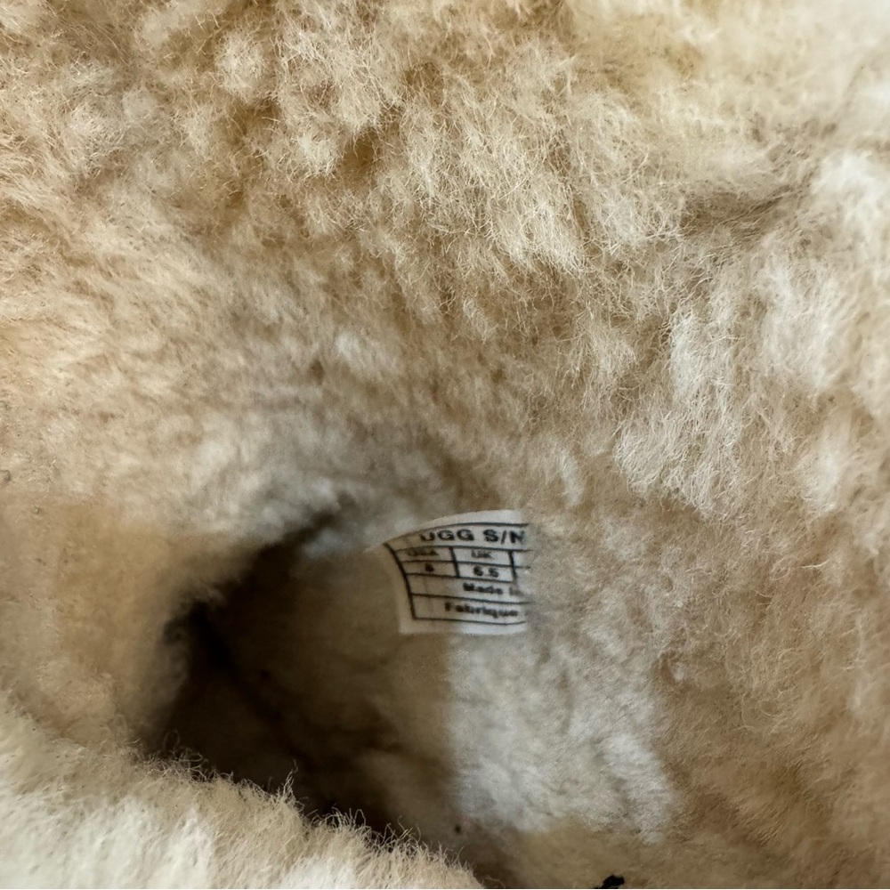 UGG Chestnut Suede Shearling Button Short Boots - image 4